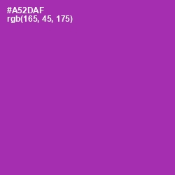 #A52DAF - Violet Eggplant Color Image