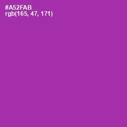 #A52FAB - Violet Eggplant Color Image