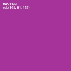 #A53399 - Medium Red Violet Color Image