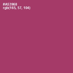 #A53968 - Rouge Color Image