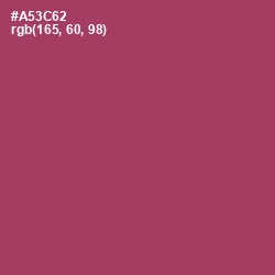 #A53C62 - Rouge Color Image