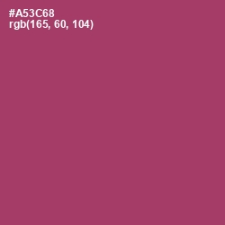 #A53C68 - Rouge Color Image