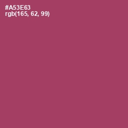 #A53E63 - Rouge Color Image