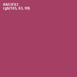 #A53F63 - Rouge Color Image