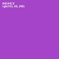 #A544C8 - Amethyst Color Image