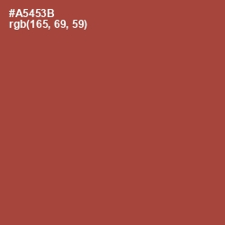 #A5453B - Medium Carmine Color Image