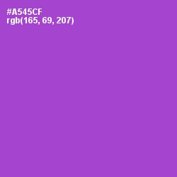 #A545CF - Amethyst Color Image