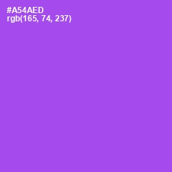 #A54AED - Amethyst Color Image