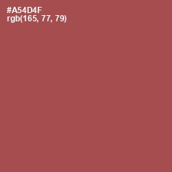 #A54D4F - Apple Blossom Color Image