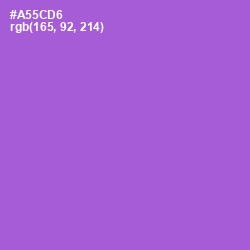 #A55CD6 - Amethyst Color Image