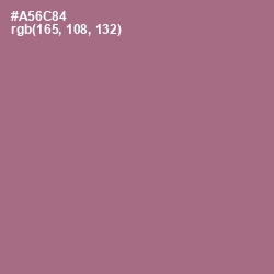 #A56C84 - Turkish Rose Color Image