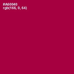 #A60040 - Jazzberry Jam Color Image