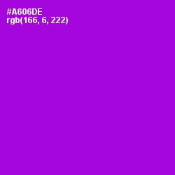 #A606DE - Electric Violet Color Image
