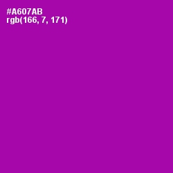 #A607AB - Violet Eggplant Color Image