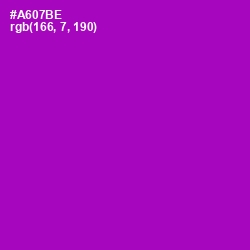 #A607BE - Violet Eggplant Color Image