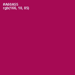 #A60A55 - Jazzberry Jam Color Image