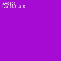 #A60BD3 - Electric Violet Color Image