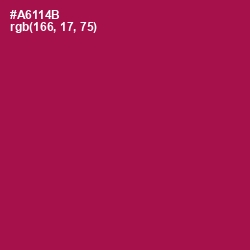 #A6114B - Jazzberry Jam Color Image