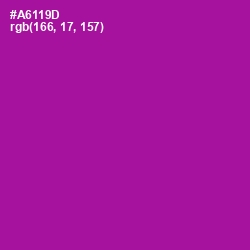 #A6119D - Violet Eggplant Color Image
