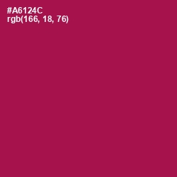 #A6124C - Jazzberry Jam Color Image