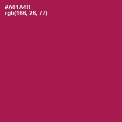 #A61A4D - Jazzberry Jam Color Image