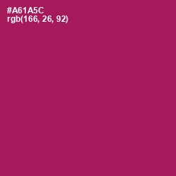 #A61A5C - Jazzberry Jam Color Image