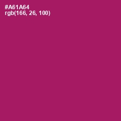 #A61A64 - Lipstick Color Image