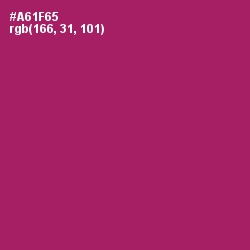 #A61F65 - Lipstick Color Image