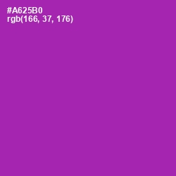 #A625B0 - Violet Eggplant Color Image