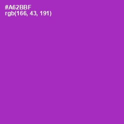 #A62BBF - Violet Eggplant Color Image