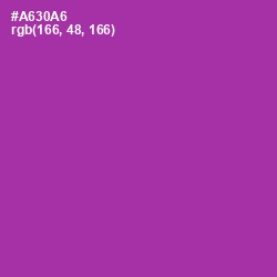 #A630A6 - Violet Eggplant Color Image