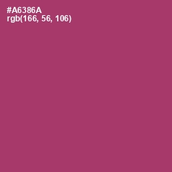 #A6386A - Rouge Color Image