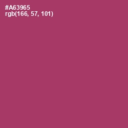 #A63965 - Rouge Color Image