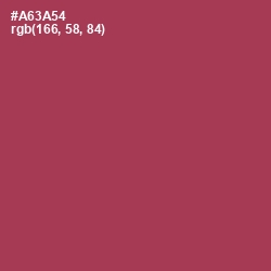#A63A54 - Night Shadz Color Image