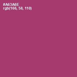 #A63A6E - Rouge Color Image