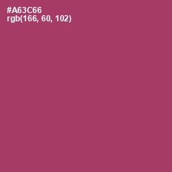 #A63C66 - Rouge Color Image