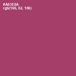 #A63E6A - Rouge Color Image