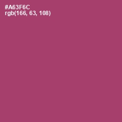 #A63F6C - Rouge Color Image