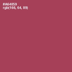 #A64059 - Apple Blossom Color Image