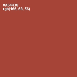 #A64438 - Medium Carmine Color Image