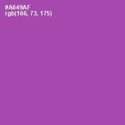 #A649AF - Wisteria Color Image