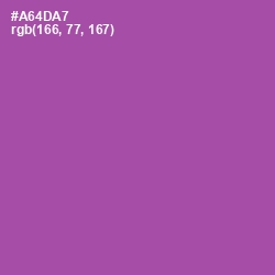 #A64DA7 - Trendy Pink Color Image