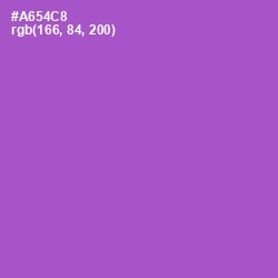 #A654C8 - Amethyst Color Image