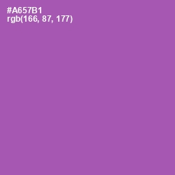 #A657B1 - Wisteria Color Image