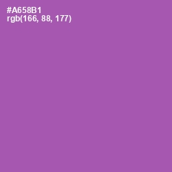 #A658B1 - Wisteria Color Image