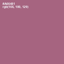 #A66481 - Turkish Rose Color Image