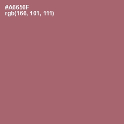 #A6656F - Coral Tree Color Image