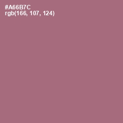#A66B7C - Coral Tree Color Image