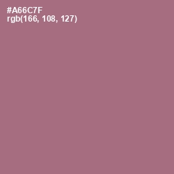 #A66C7F - Coral Tree Color Image