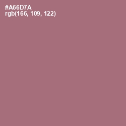 #A66D7A - Coral Tree Color Image